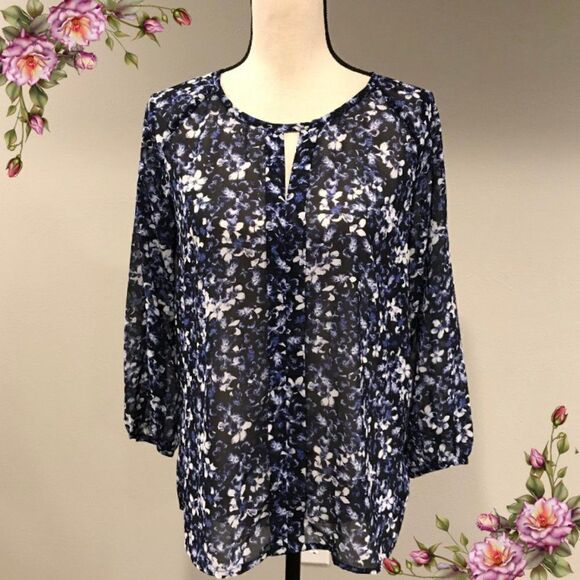 NWT Banana Republic floral blouse - Picture 1 of 10